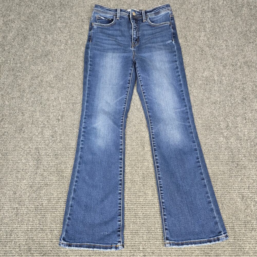 Lovervet by Vervet Jeans Womens 29x30 High Rise Flare Stretch Blue